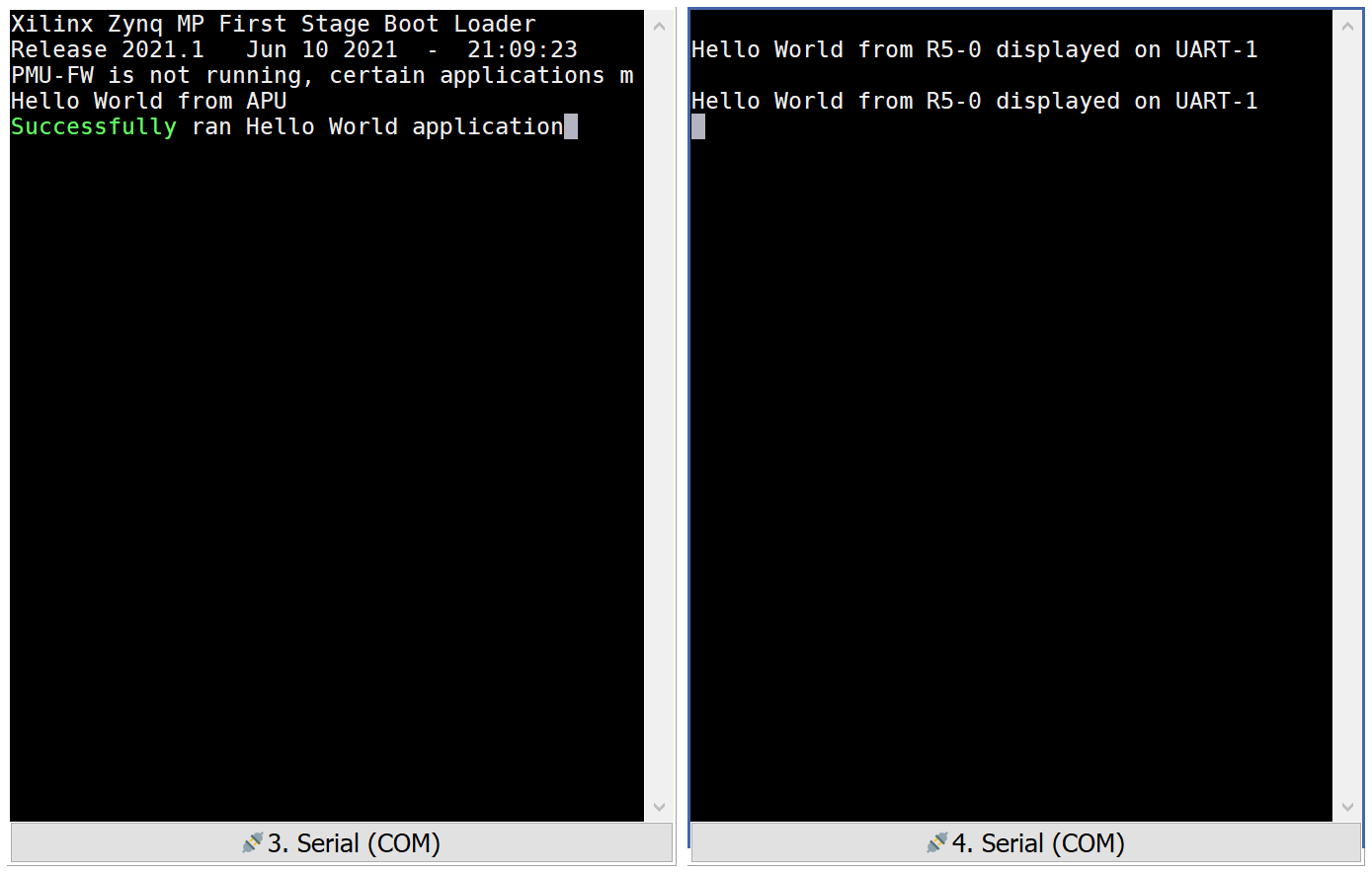 System Project Prints on Serial window