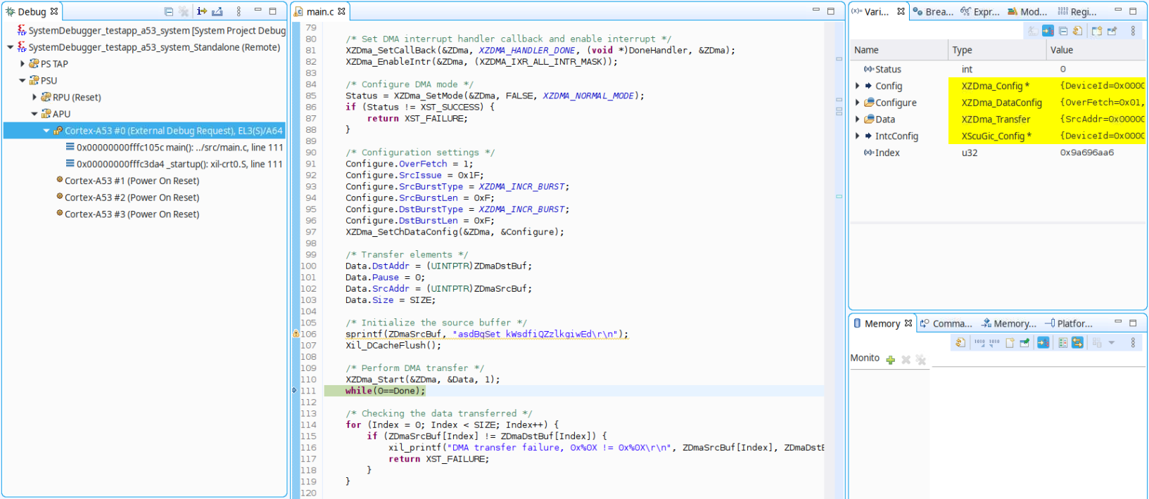 Debugging Bare-Metal Applications — Embedded Design Tutorials 2023.1 ...