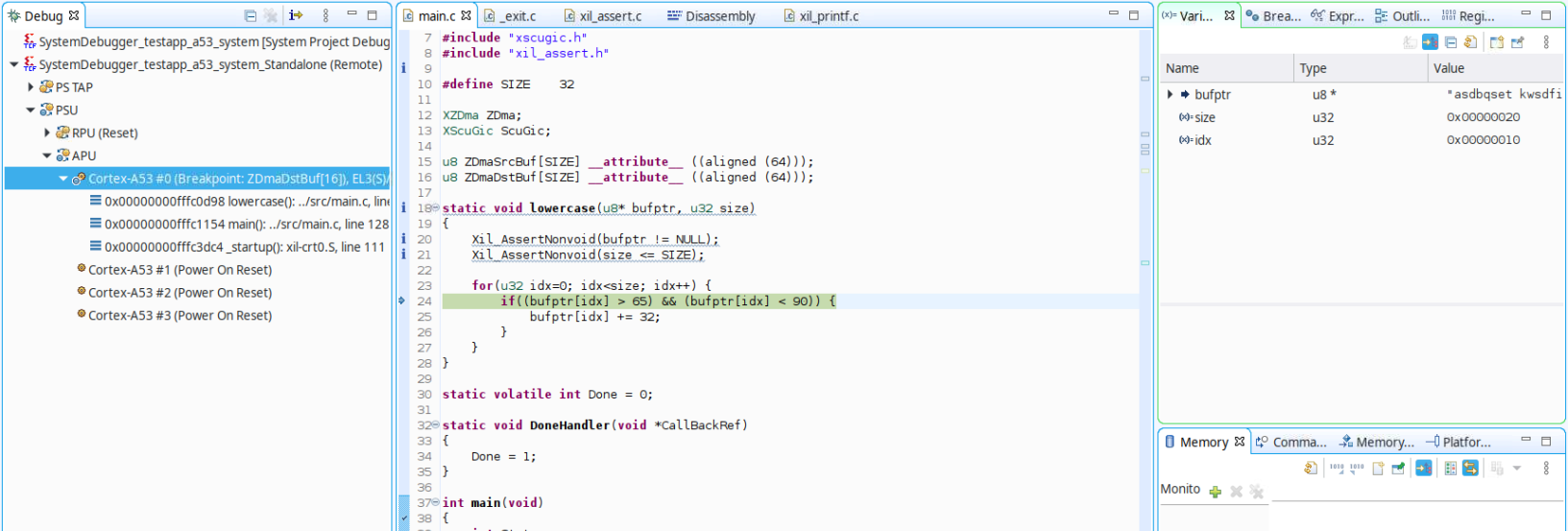 Debugging Bare-Metal Applications — Embedded Design Tutorials 2023.1 ...