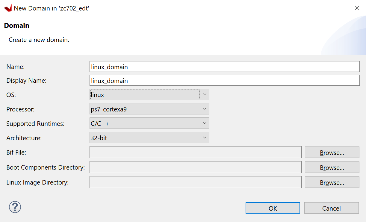 Creating Linux domain