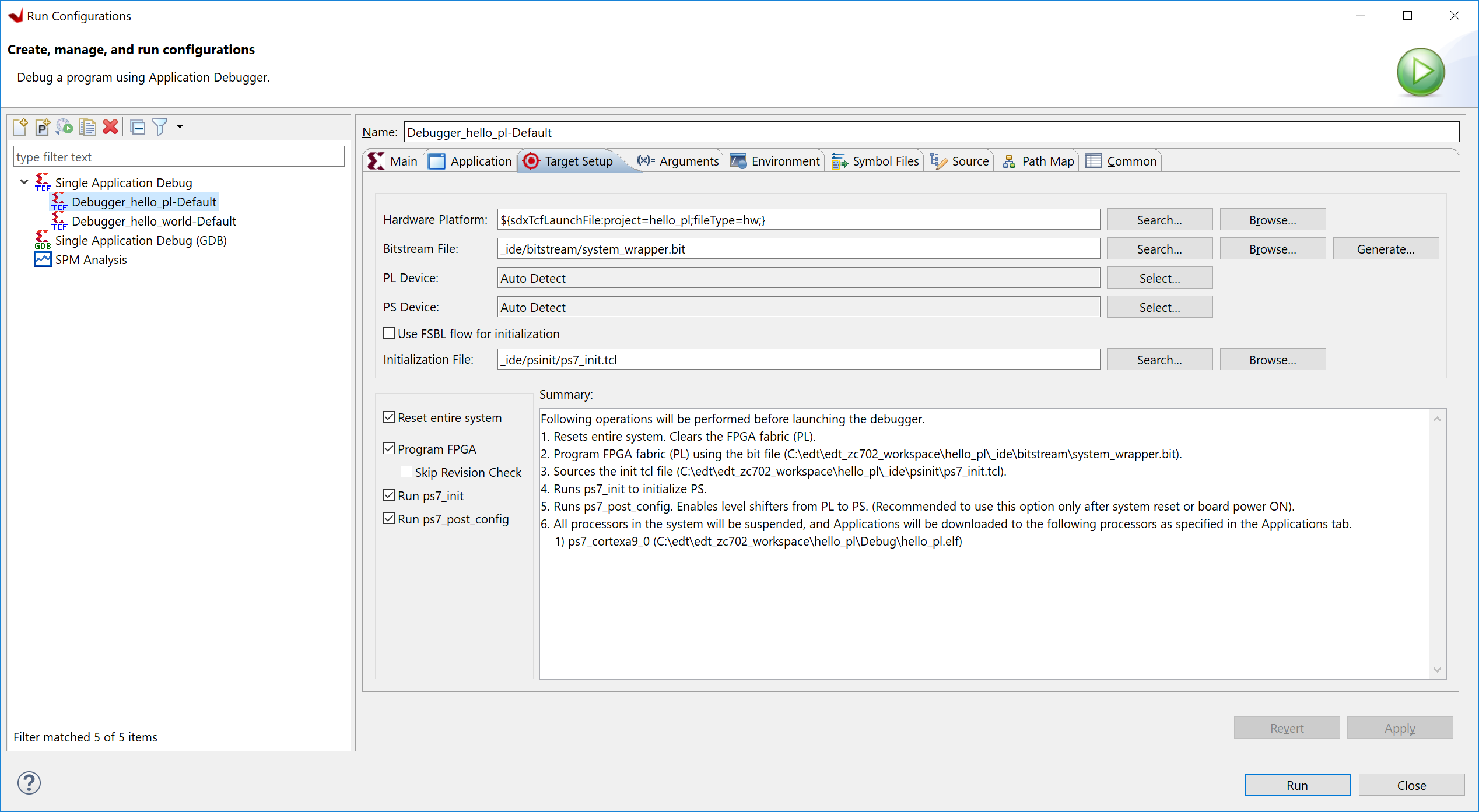 Run Configuration