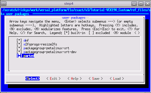 petalinux rootfs 設定