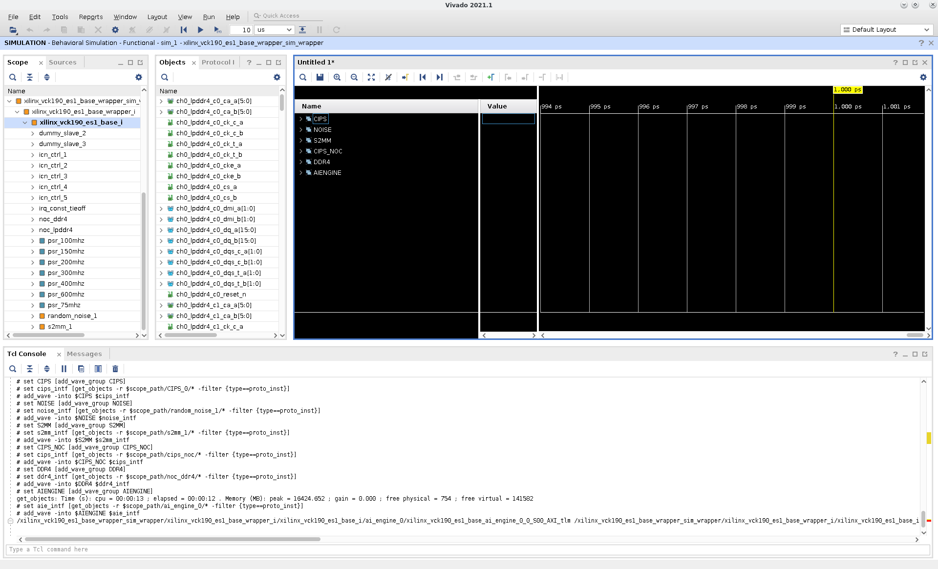 XSIM with new signals