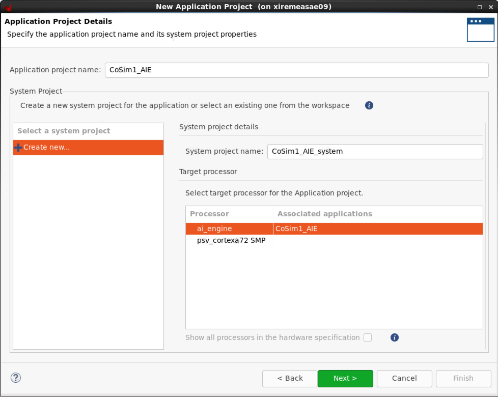 Application Project Details