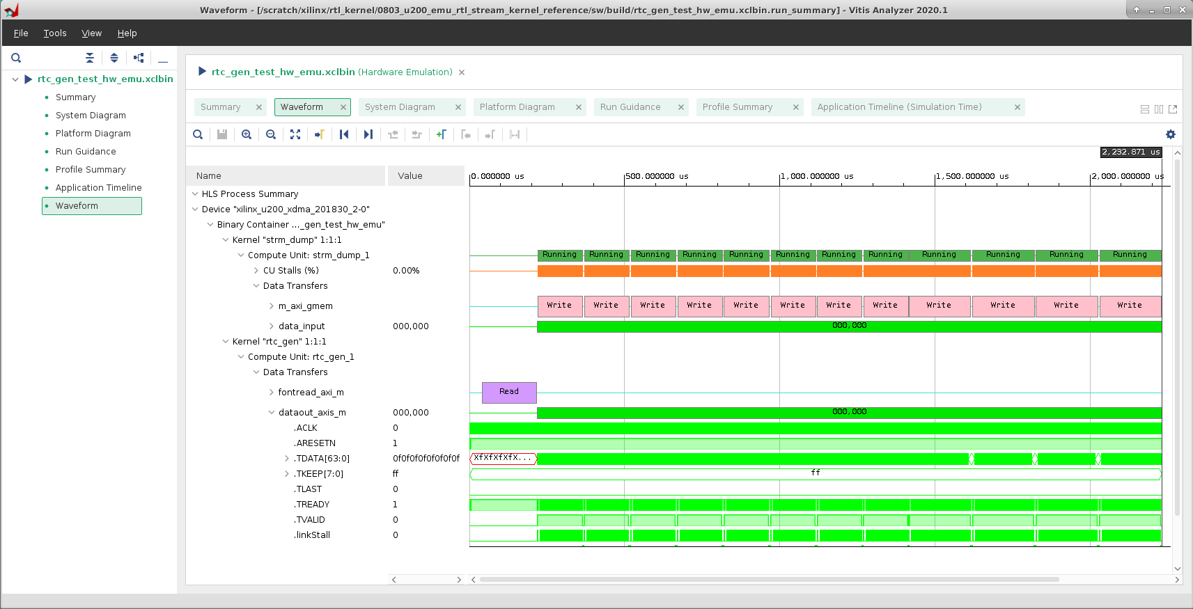 Hardware Emulation — Vitis™ Tutorials 2022.1 Documentation