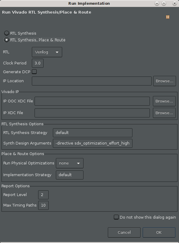 export dialog