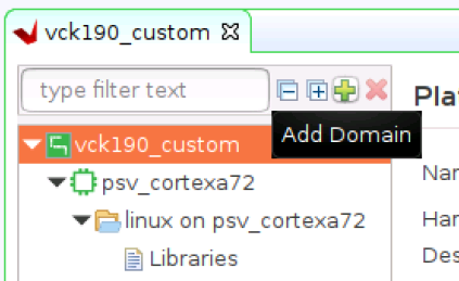 Vitis add domain to the platform