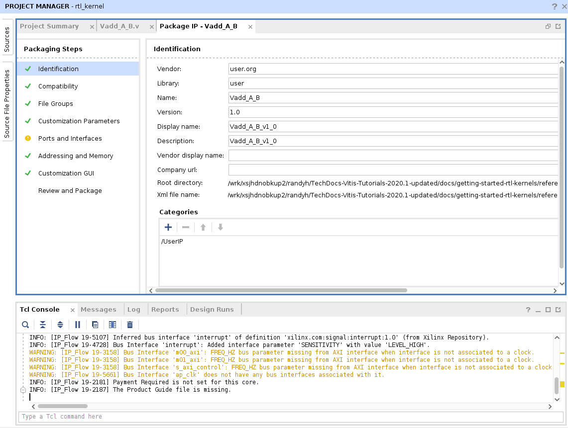 Package IP Window