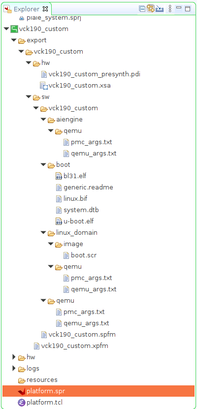 Vitis Platform Output