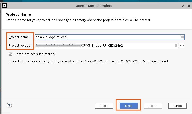 Project Name and Location